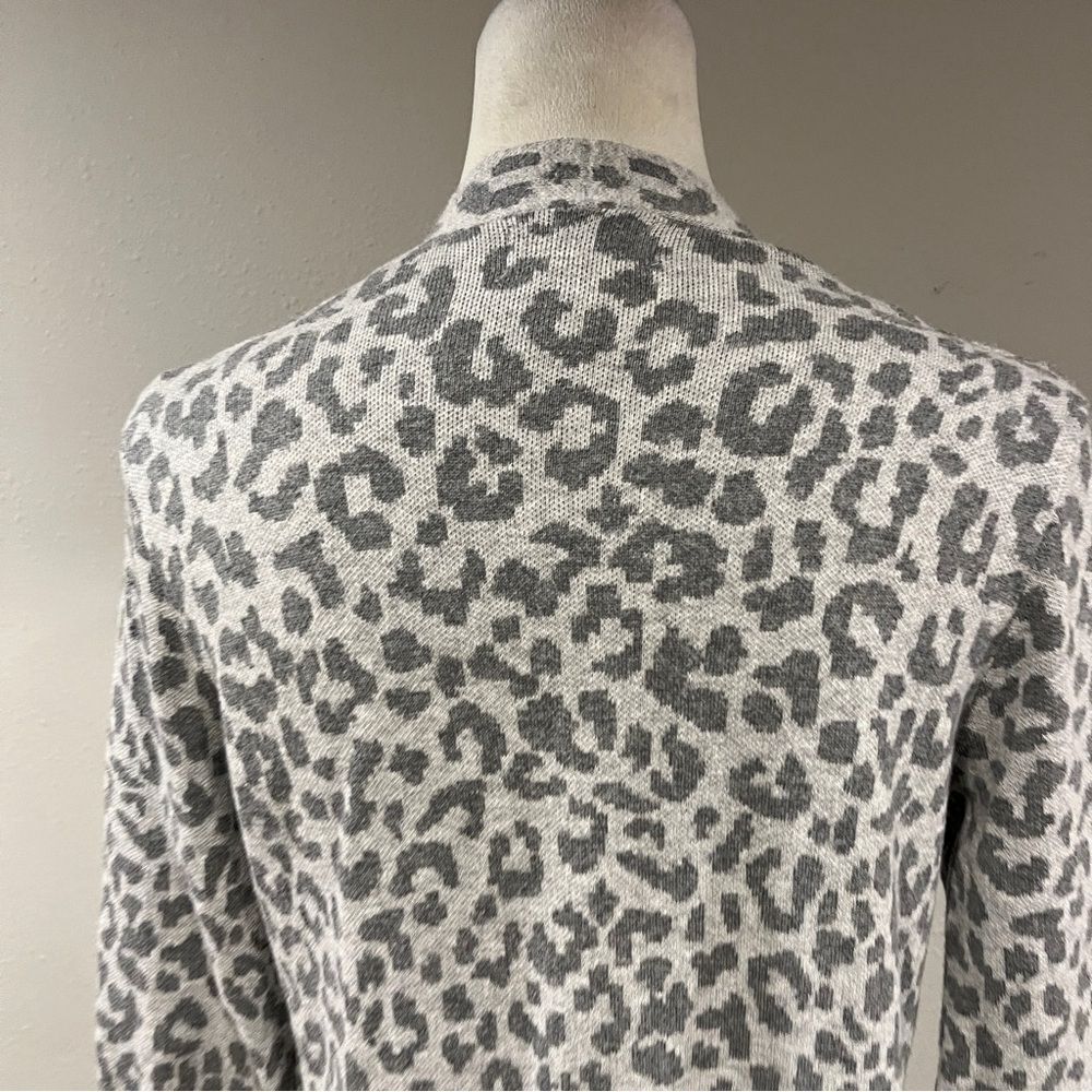 Ruby Moon Leopard Print Long Sleeve Open Cardigan… - image 7